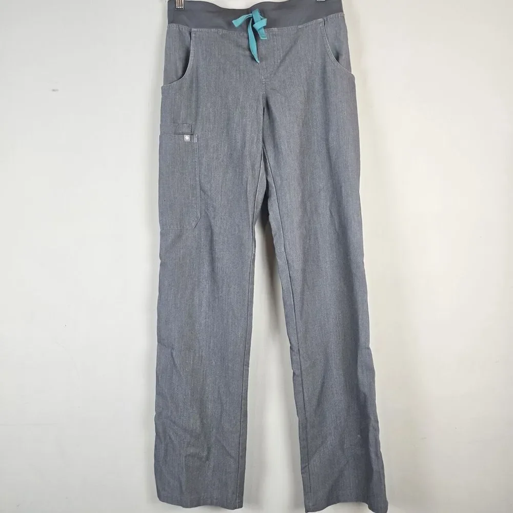 FIGS Pants Technical Collection‎ Kade Cargo Scrub Gray Womens XS/T .E132